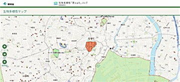 Biodiversity visualization map